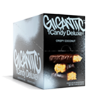 Black box labeled 'GIGANTIC Candy Deluxe' showing chocolate confections on the front.